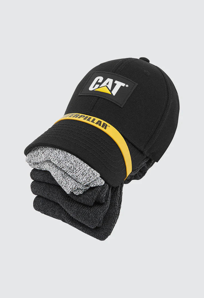 CAT Logo Cap/Sock Bundle
