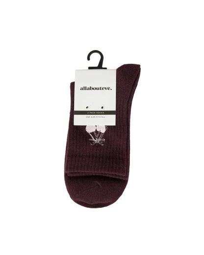 All About Eve Dolce Crew Sock 2PK
