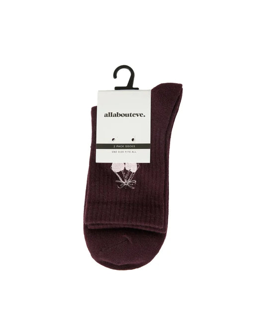 All About Eve Dolce Crew Sock 2PK