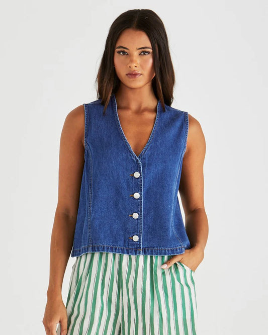Sass Sabine Denim Vest