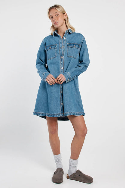 Sass Aveline Denim Shirt Dress