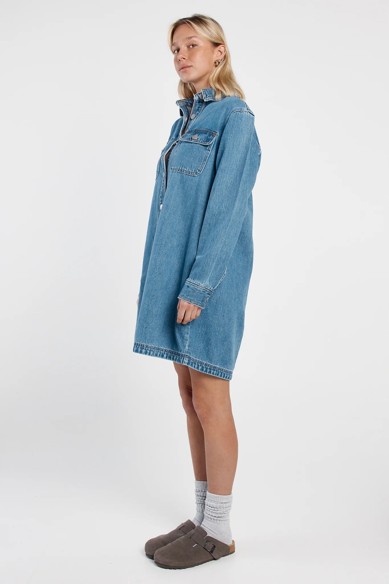 Sass Aveline Denim Shirt Dress
