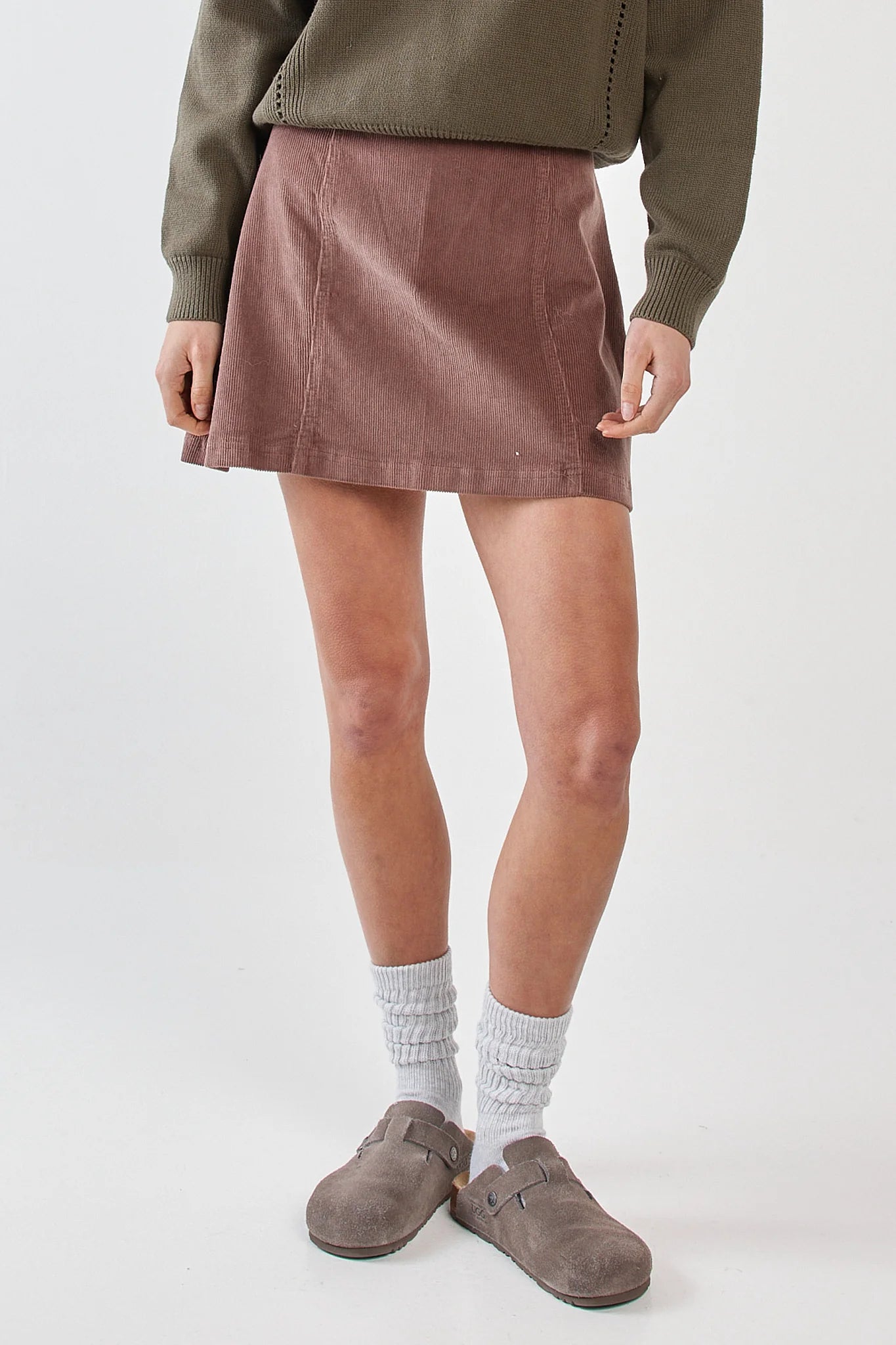 Sass Parco Cord Mini Skirt