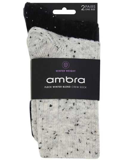 Ambra Fleck Winter Blend Crew Sock