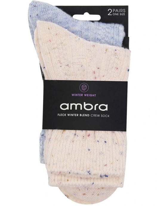 Ambra Fleck Winter Blend Crew Sock