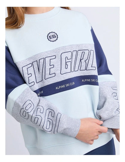 Eve Girl Alpine Panelled Crew