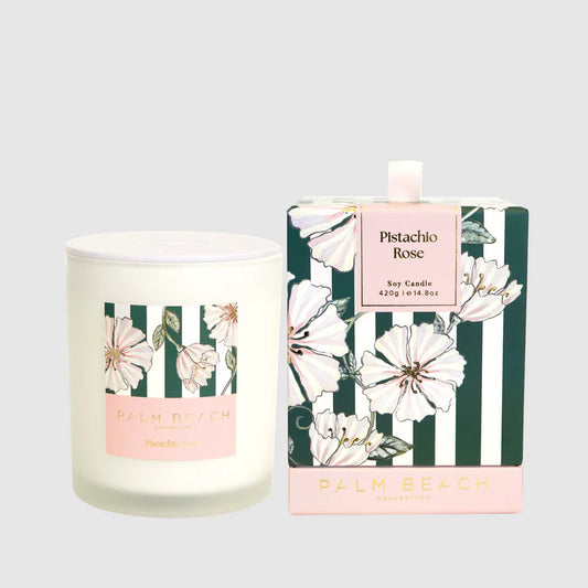 Palm Beach Pistachio Rose 420g Standard Candle