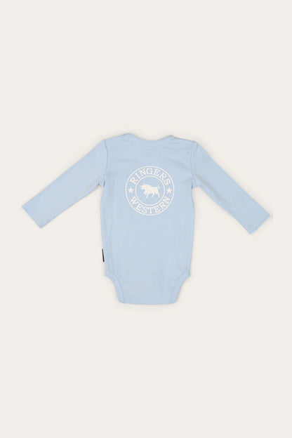 Ringers Western Lil' Rascal Babies Signature Bull LS Romper