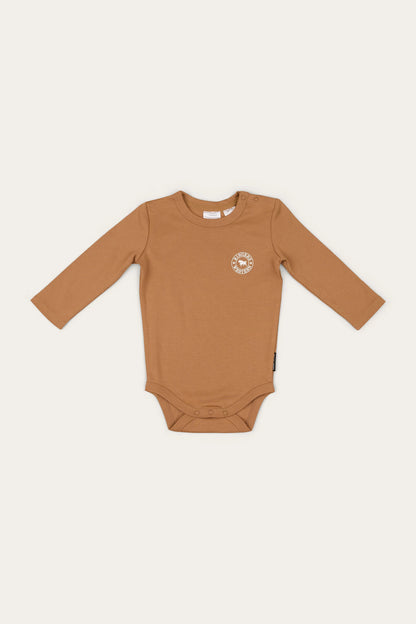Ringers Western Lil' Rascal Babies Signature Bull LS Romper