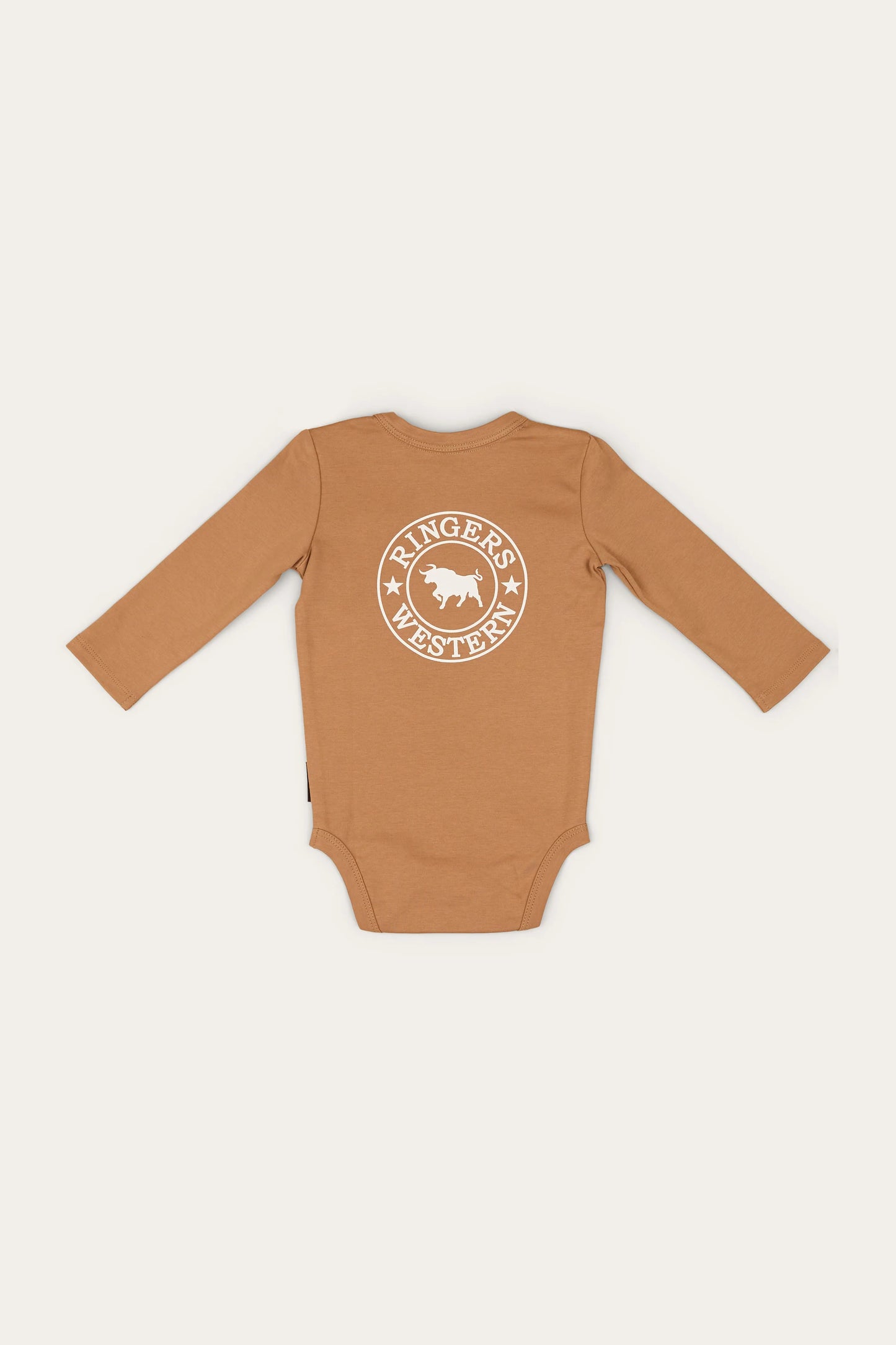 Ringers Western Lil' Rascal Babies Signature Bull LS Romper
