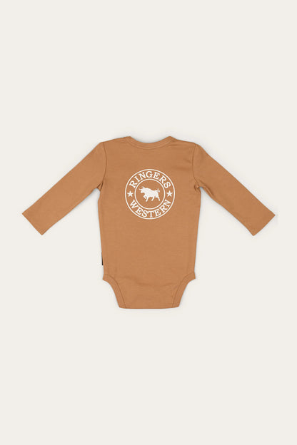 Ringers Western Lil' Rascal Babies Signature Bull LS Romper
