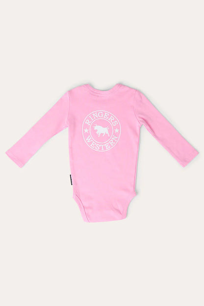 Ringers Western Lil' Rascal Babies Signature Bull LS Romper