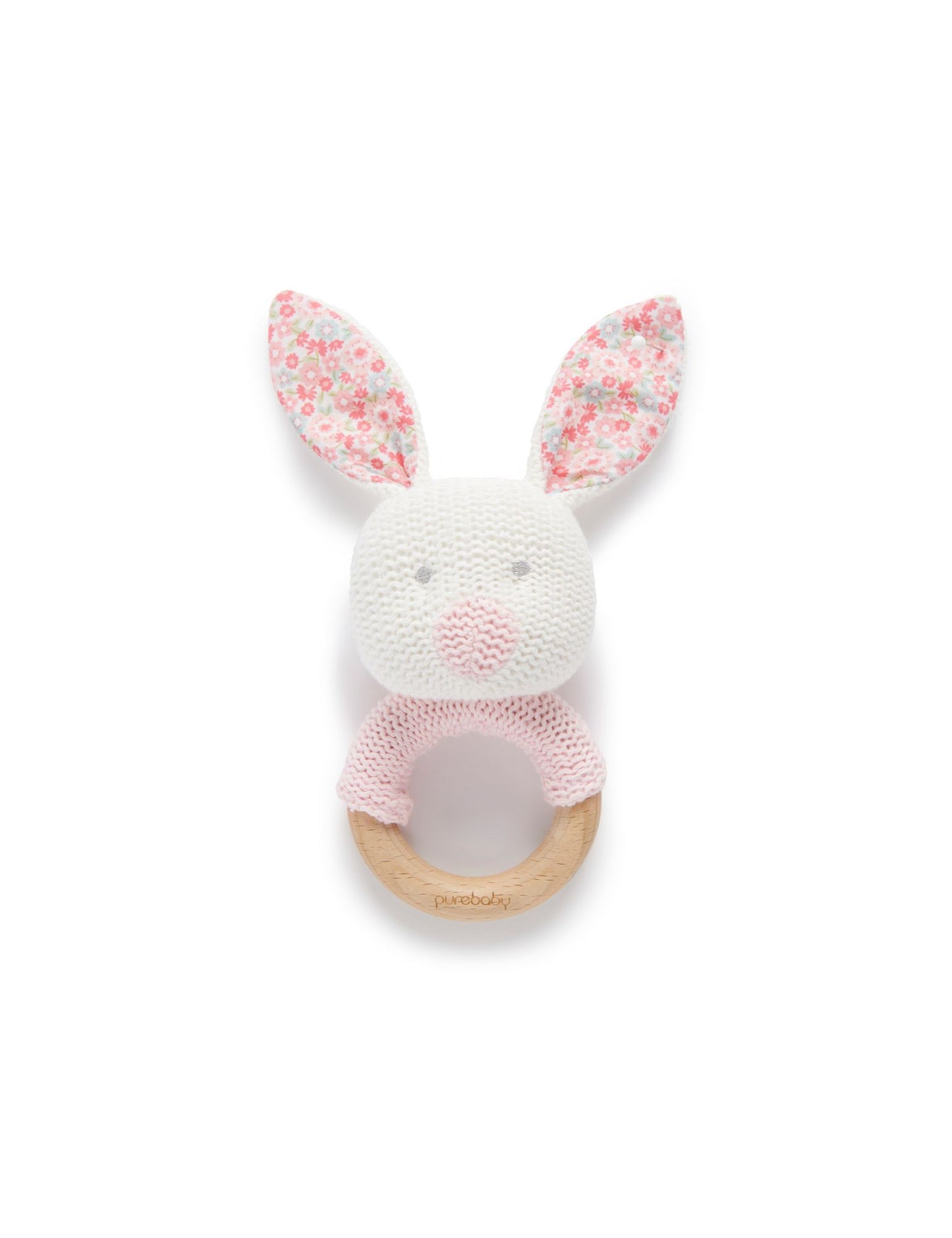 Purebaby Knitted Rattle