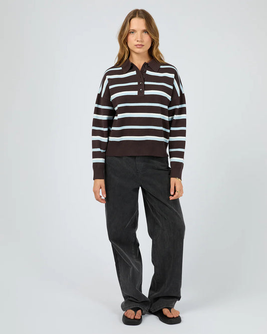 Silent Theory Anita Knit Polo Top