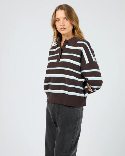 Silent Theory Anita Knit Polo Top