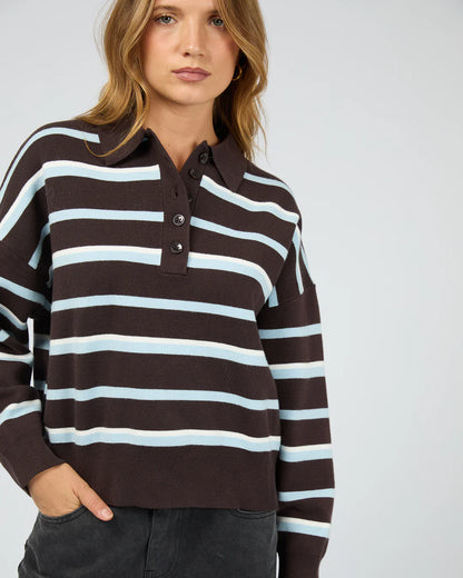 Silent Theory Anita Knit Polo Top