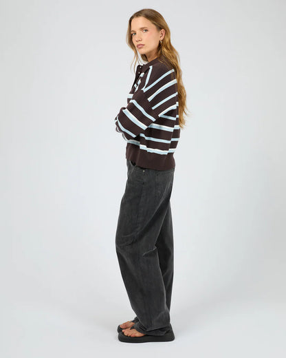 Silent Theory Anita Knit Polo Top