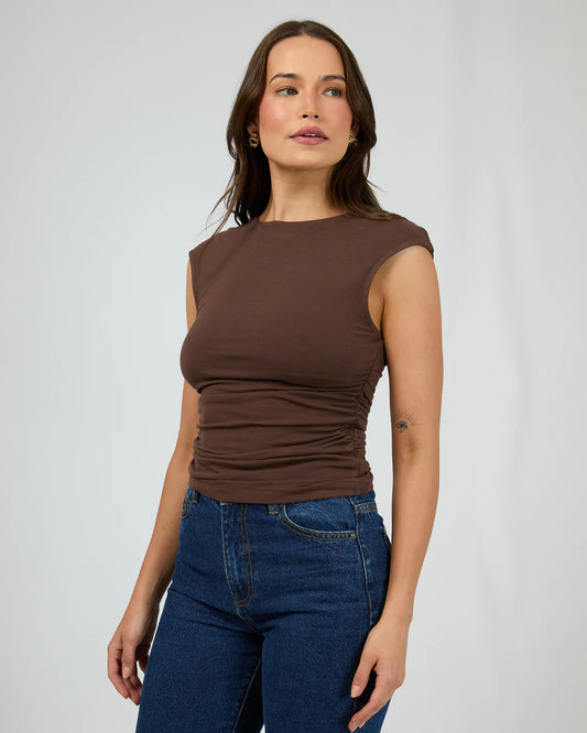Silent Theory Evie Ruched Top