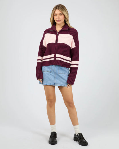 All About Eve Aida Knit Zip Thru