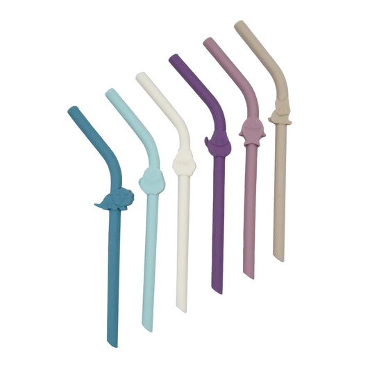 Melii Luxe Silicone Straws- 6PK