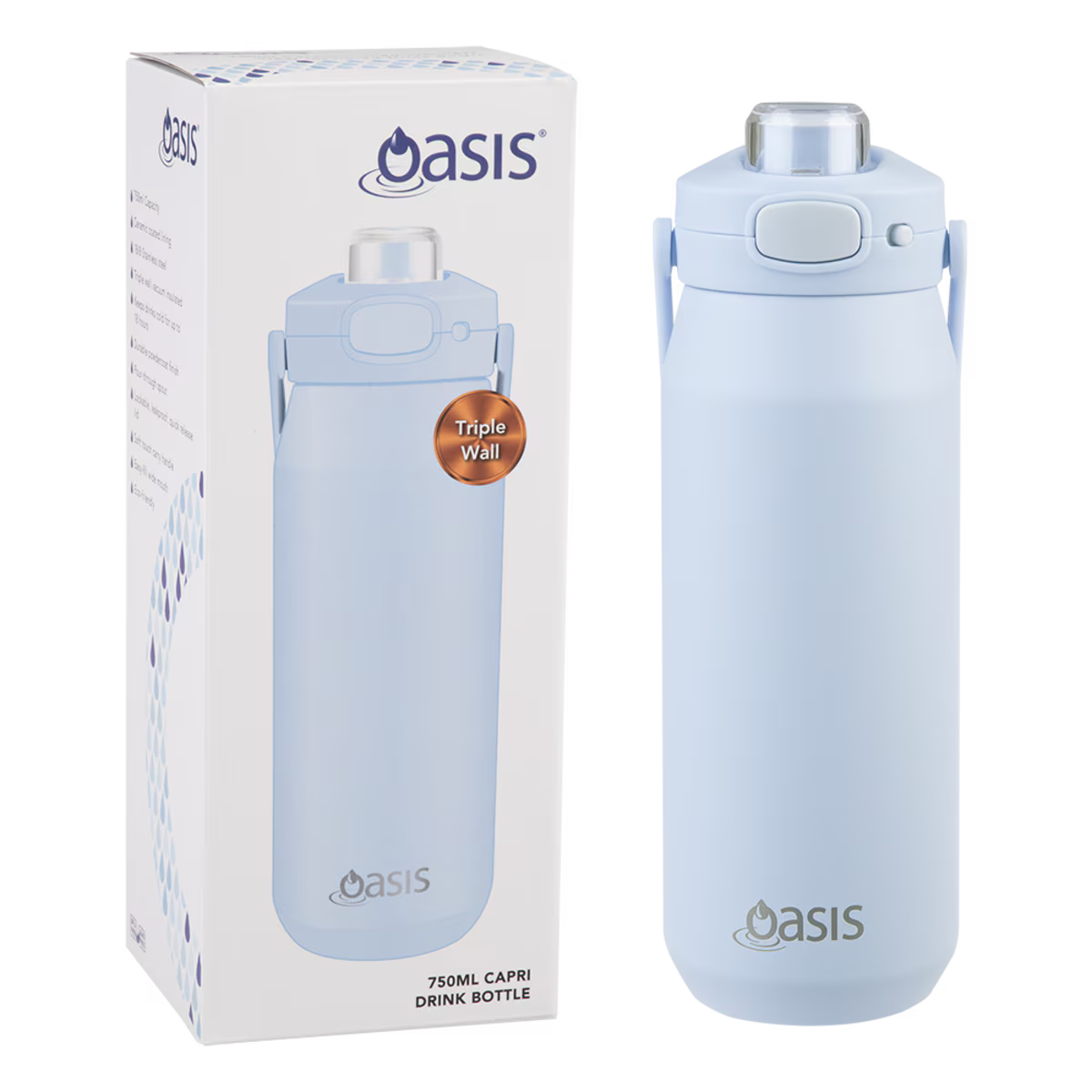 Oasis Ceramic Insulated Capri Drink Bottle 750ml