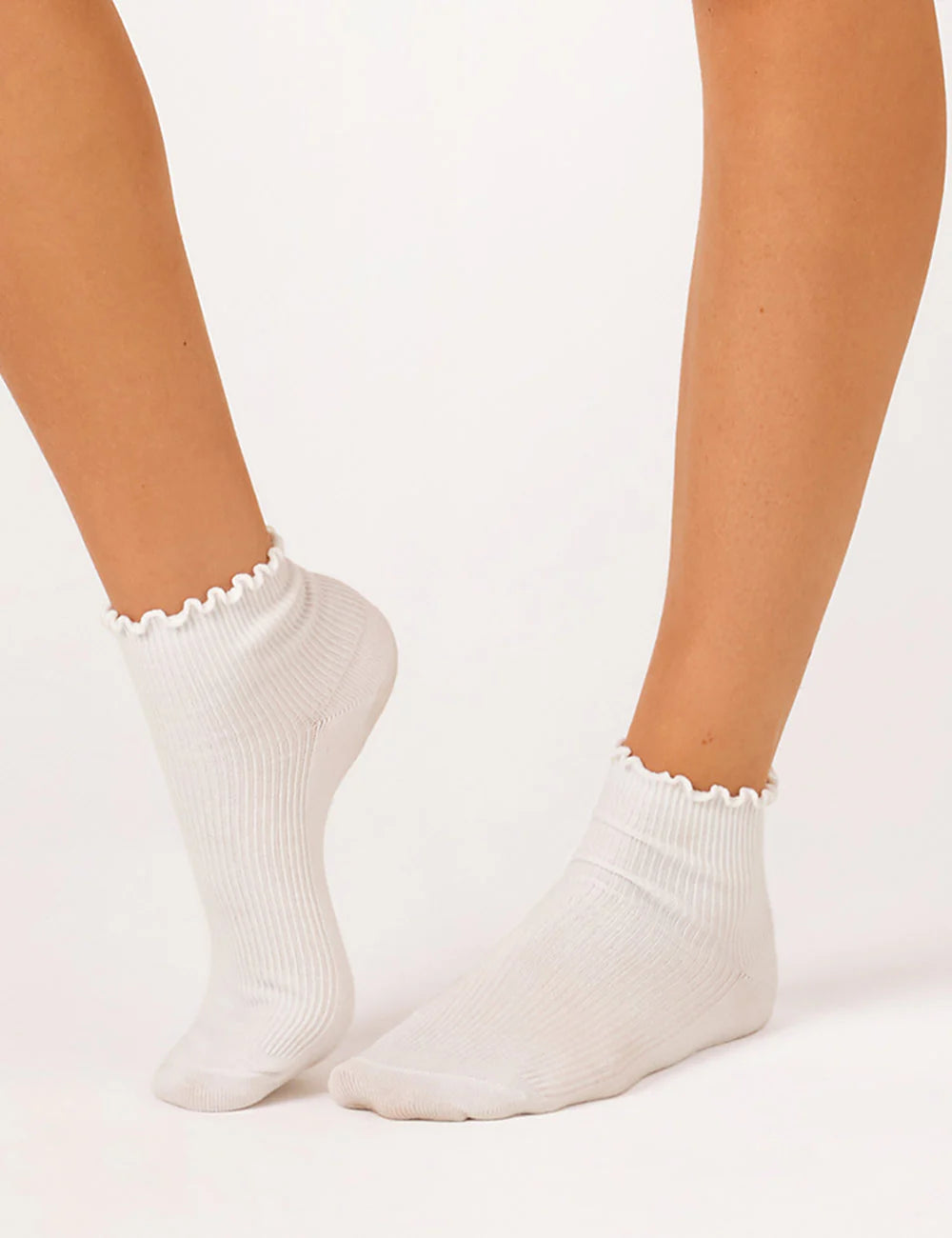 Ambra Lettuce Edge Crew Sock