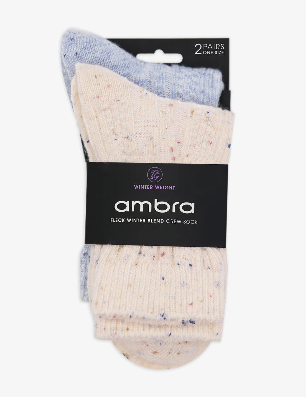Ambra Fleck Winter Blend Crew Sock