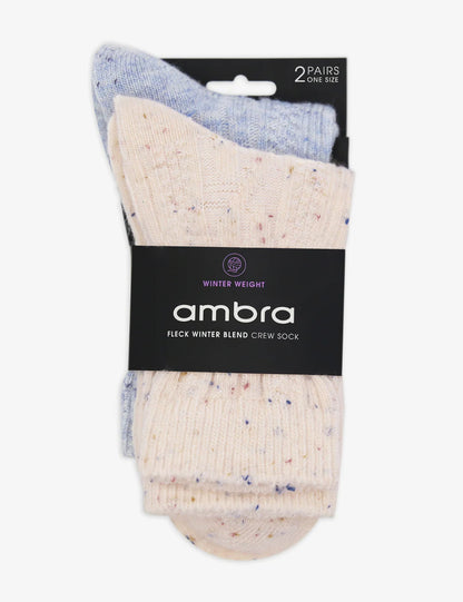Ambra Fleck Winter Blend Crew Sock