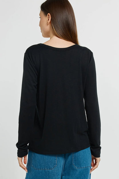 Betty Basics Westin Blended Wool LS Tee