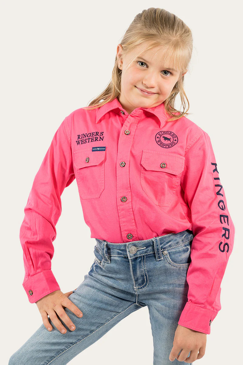 Ringers Western Jackaroo Kids Full Button Work Shirt