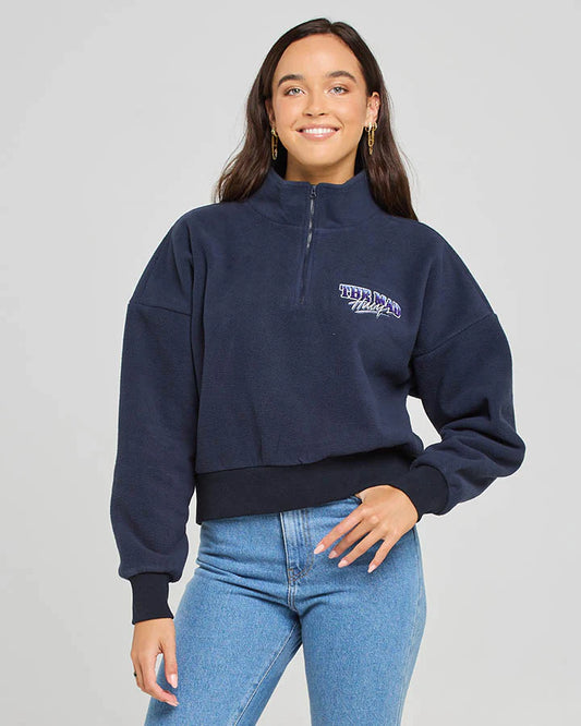 Mad Hueys Frosty Tips Womens 1/4 Zip Pullover