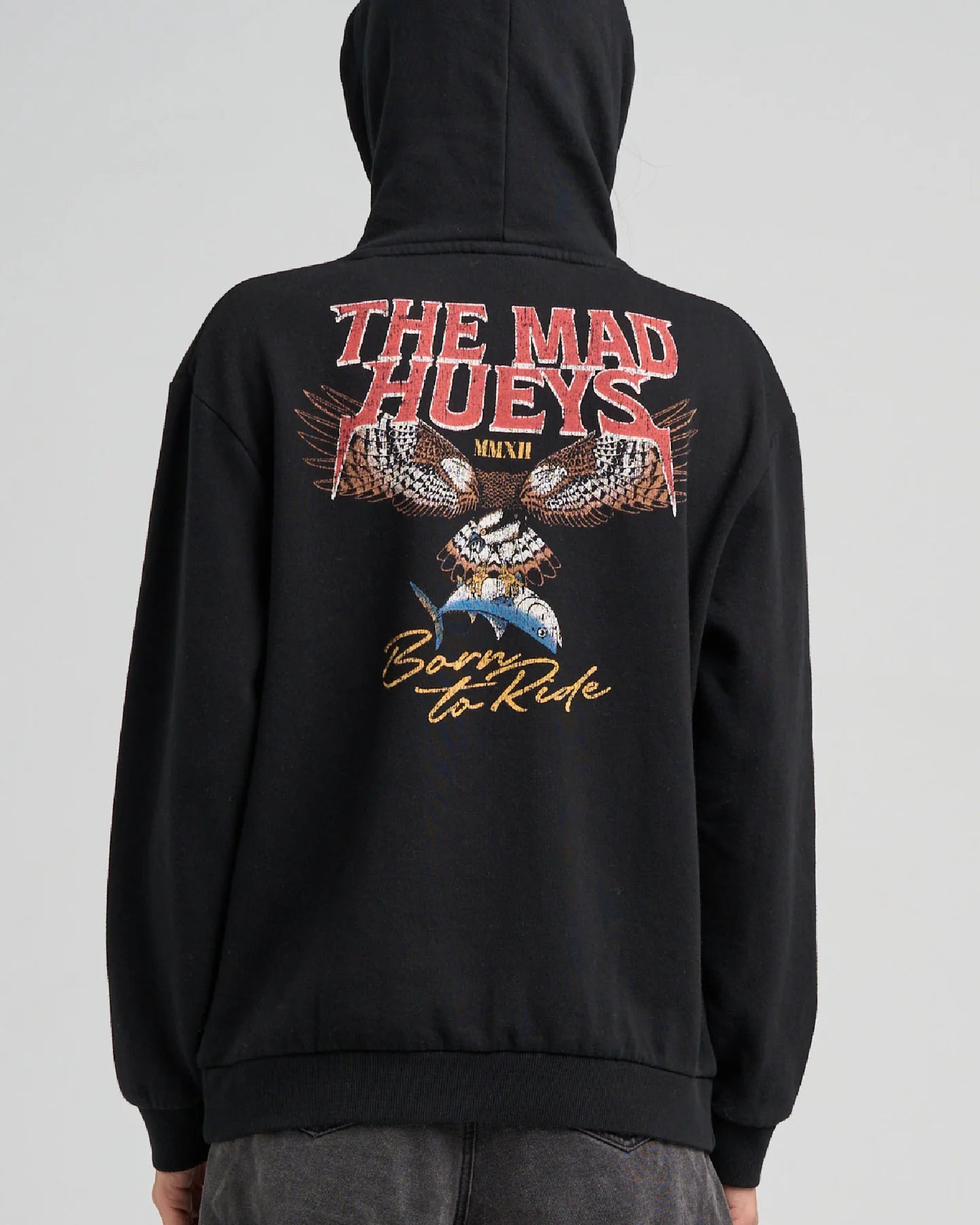Mad Hueys Born To Hueys Womens Hooded Pullover