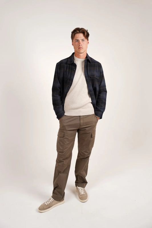 James Harper Large Check Overshirt