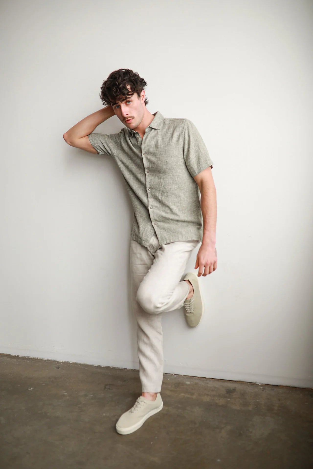 James Harper Textured S/S Dobby Shirt