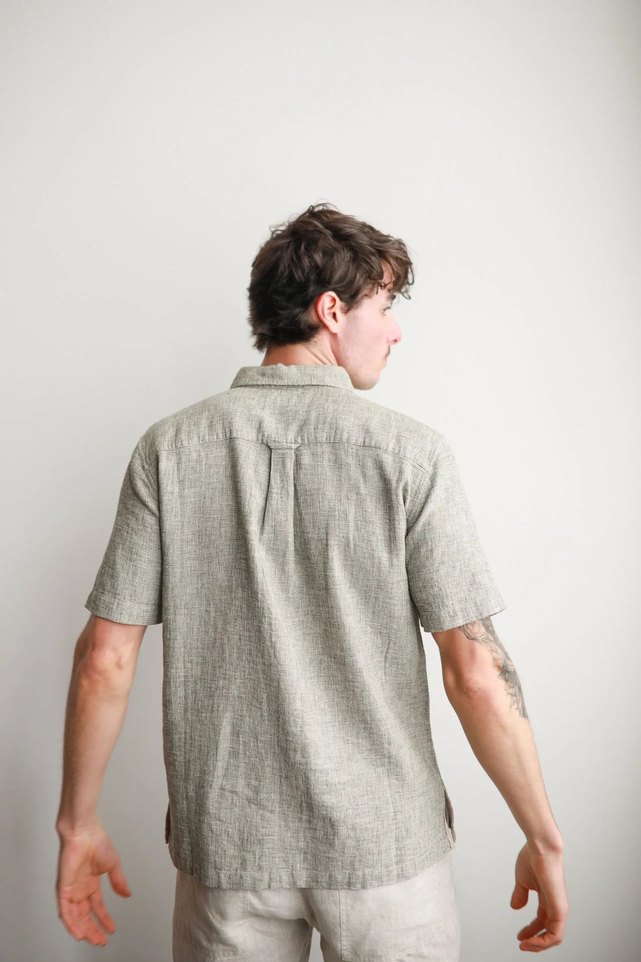 James Harper Textured S/S Dobby Shirt