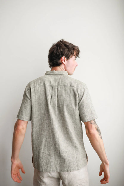 James Harper Textured S/S Dobby Shirt
