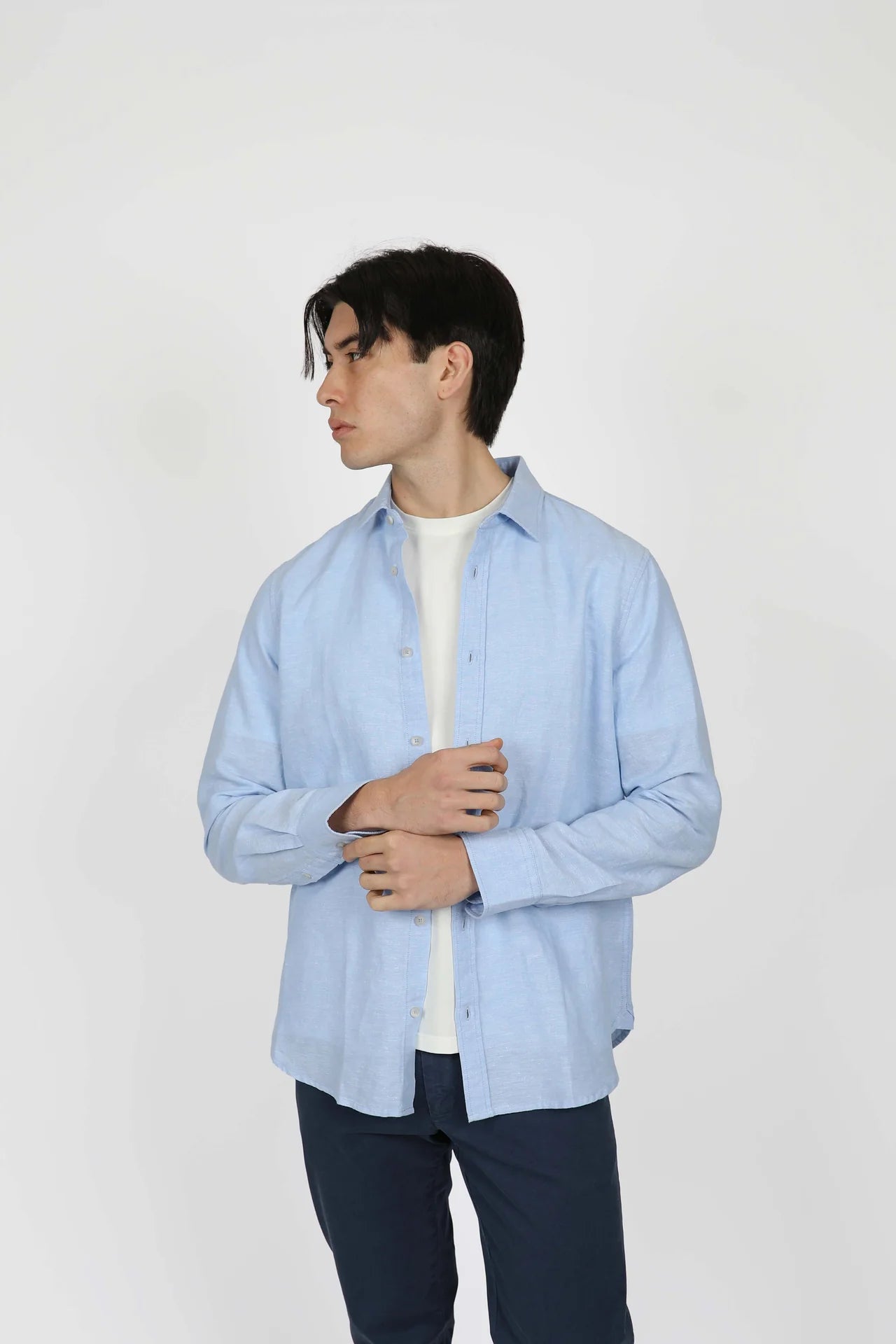 James Harper Benji L/S Linen Shirt