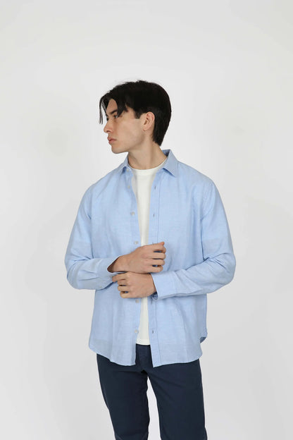 James Harper Benji L/S Linen Shirt