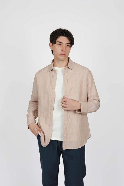 James Harper Benji L/S Linen Shirt