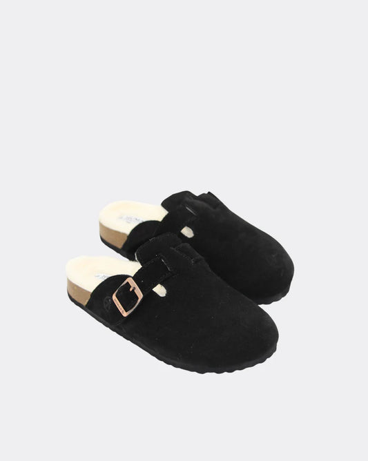 Human Lego Suede Slide