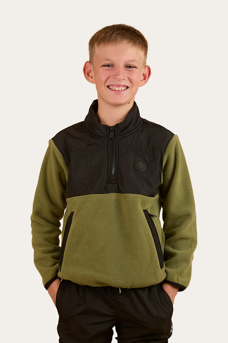Ringers Western Winston Kids 1/4 Zip Crew Neck Fleece