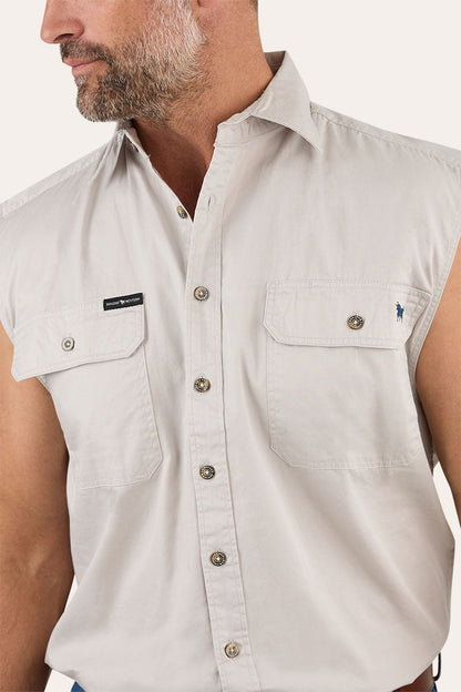 Ringers Western Rob Roy Mens Sleeveless Full Button Work Shirt