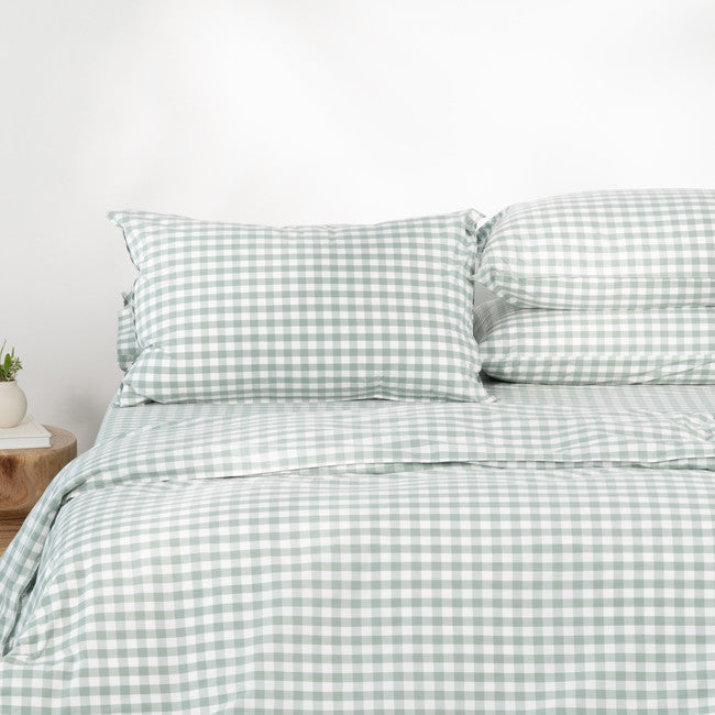 Canningvale Modella Gingham Quilt Cover Set