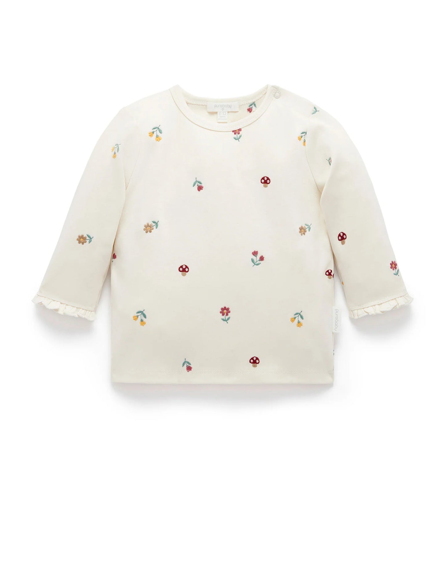 Purebaby Broderie Layering Top