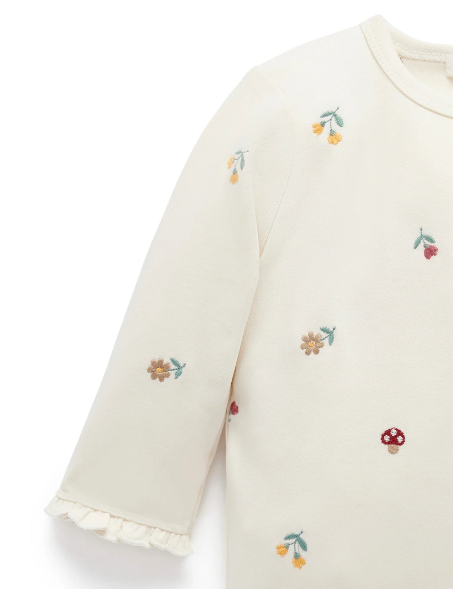 Purebaby Broderie Layering Top