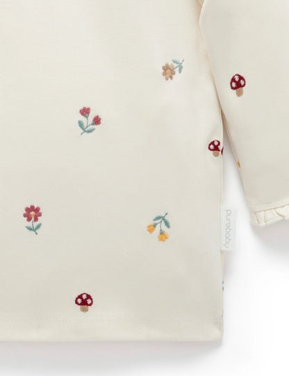 Purebaby Broderie Layering Top