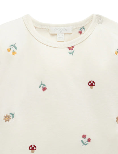 Purebaby Broderie Layering Top