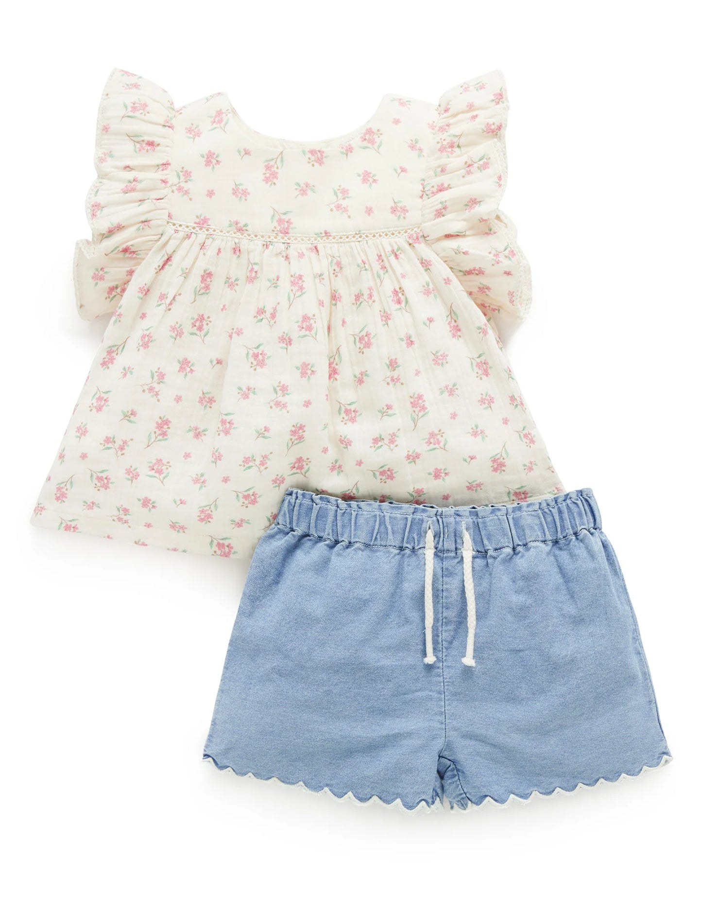 Purebaby Floral Set