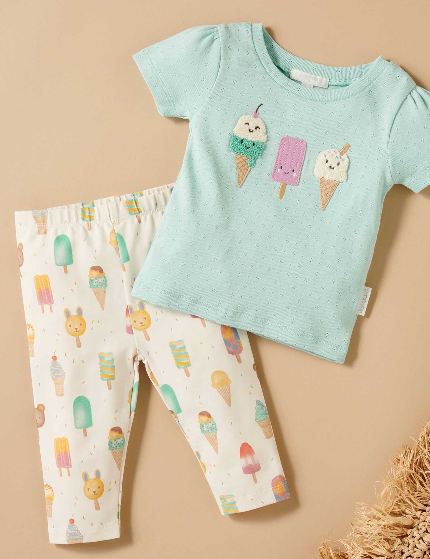 Purebaby Gelati Pointelle Tee