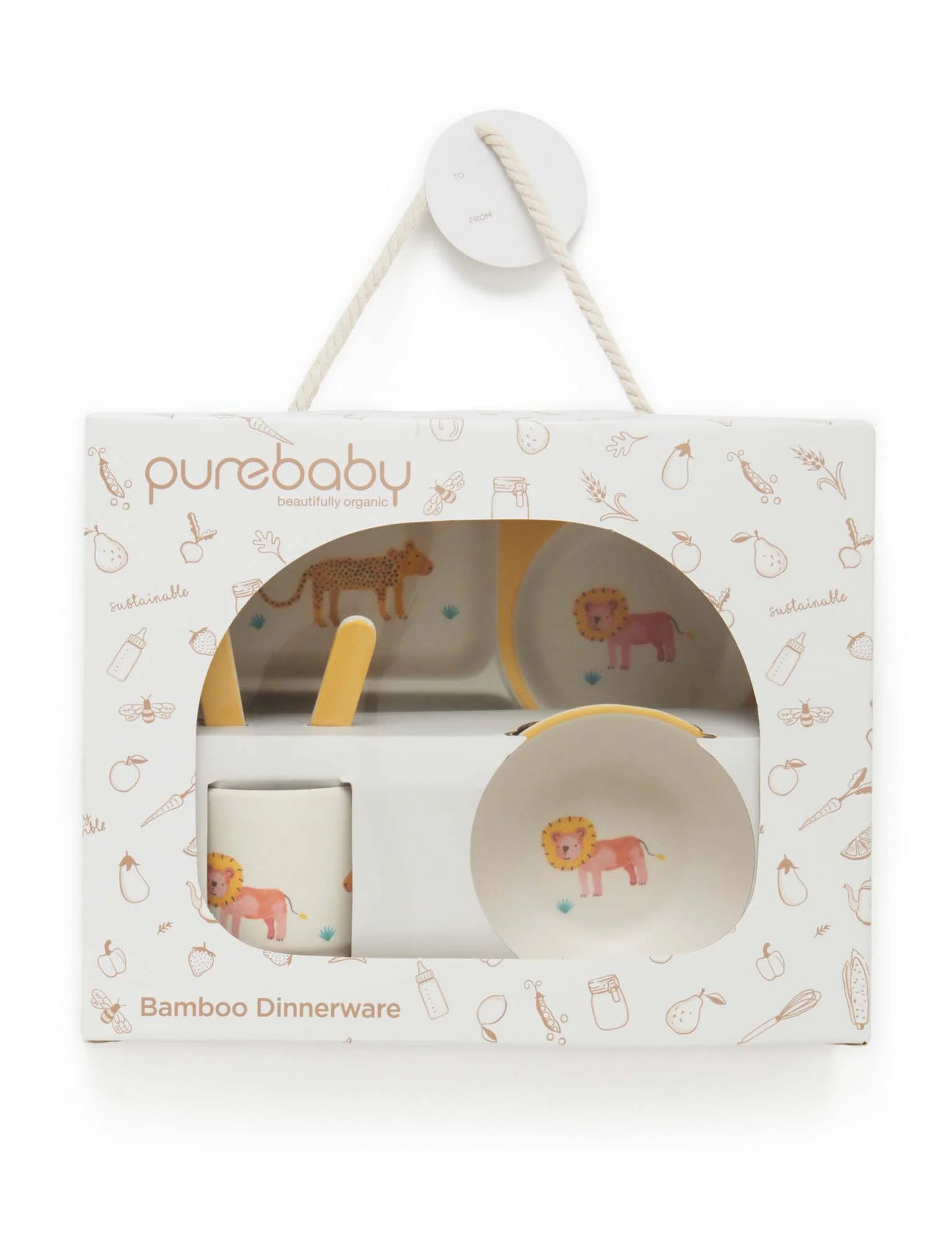 Purebaby Bamboo Dinnerware Set